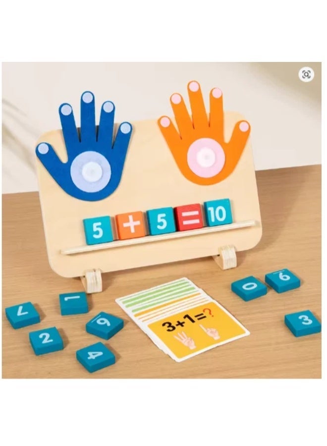 Twisoo Montessori Wooden Number Learning Toy for Toddlers Educational Finger Counting Math Game with Number Blocks for Early Learning, Cognitive Development & Math Skills for Kids (SMALL) - Image 4